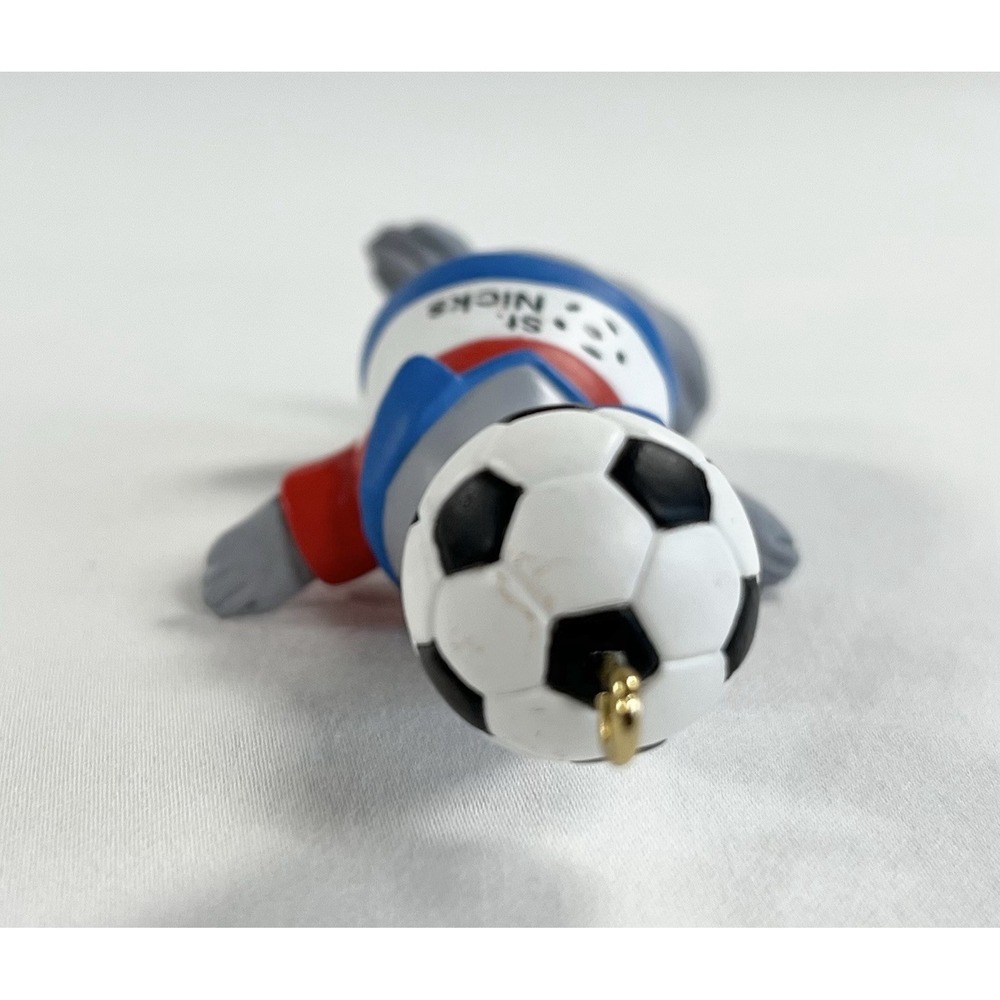Vintage 1995‎ Hallmark "Perfect Balance" St. Nicks Soccer Seal Ornament Sports - Picture 5 of 11